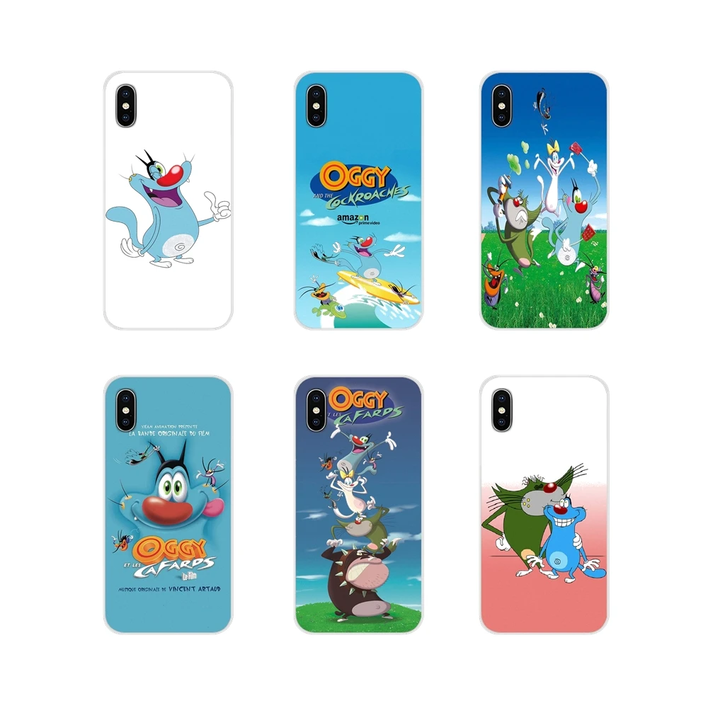 Силиконовые чехлы для телефонов Oggy и тараканы Samsung Galaxy S3 S4 S5 Mini S6 S7 Edge S8 S9 S10 Lite Plus Note