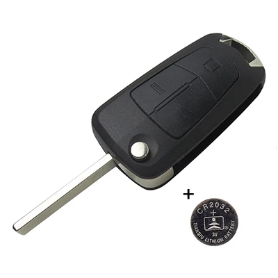OkeyTech для Opel Vauxhall Corsa Meriva Vectra Astra j g h авто аксессуары откидной пульт дистанционного управления складной Автомобильный Брелок чехол в виде ракушки - Цвет: Case with CR2032