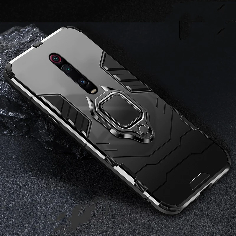 Для Xiaomi Redmi K20 Pro кейс держатель для колец Броня бампер задняя крышка чехол