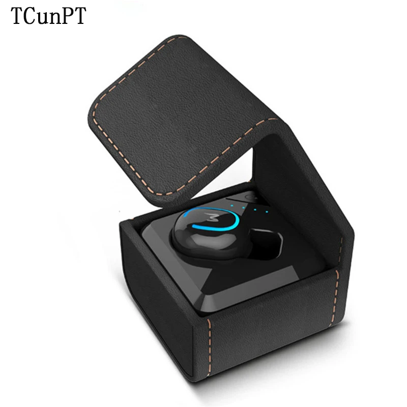 Мини беспроводные Bluetooth наушники TCunPT невидимые одиночные стереонаушники