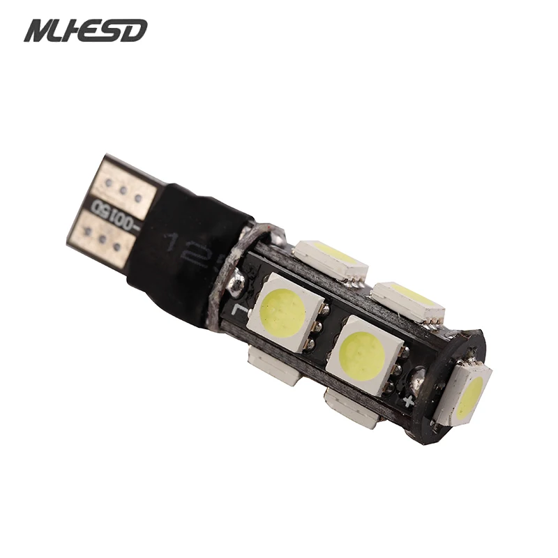 50 шт./лот 194 168 w5w вспышка T10 5050 9 SMD Led ampoule 12 V Авто Indicateur Lumieres Erreur Бесплатная
