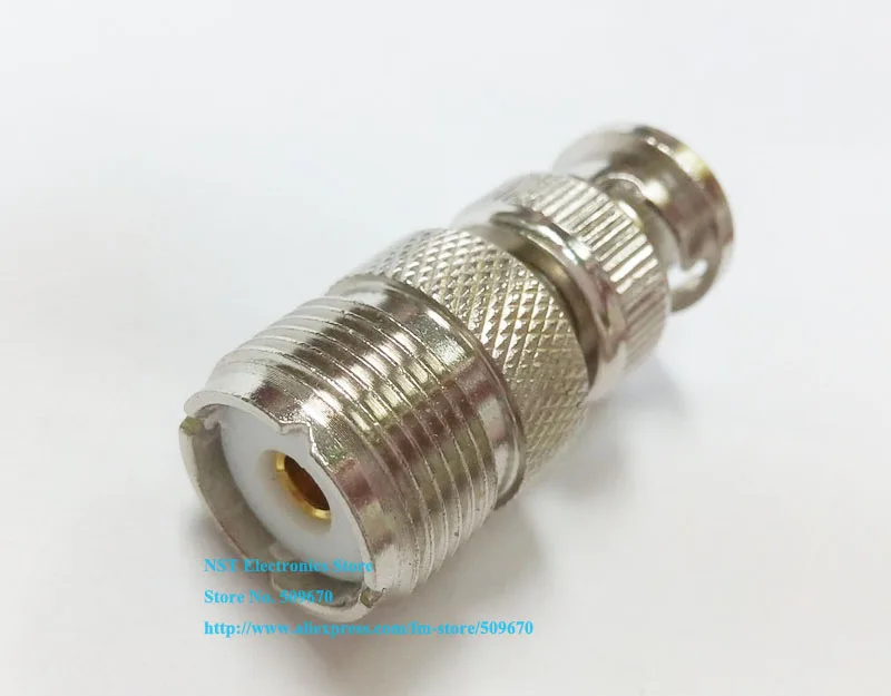 UHF Female to BNC Male coax RF адаптеры Переходник male female прямые разъемы/Бесплатная доставка/5