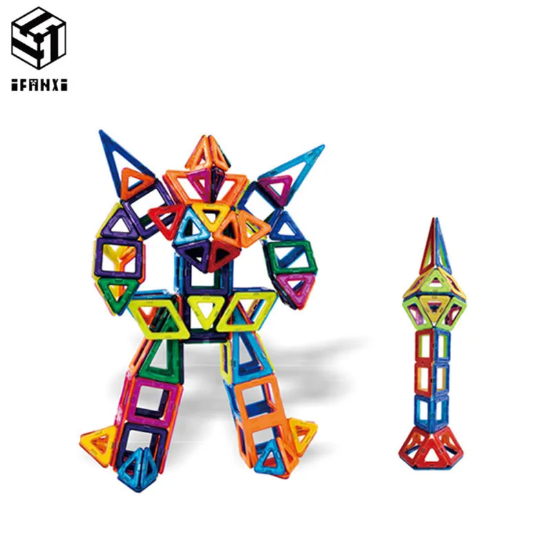 152pcs MAG-VARIETY DIY Plastic Mini Magnetic Building Blocks Construction Model Educational Enlighten Assembly Toys For Children | Игрушки и