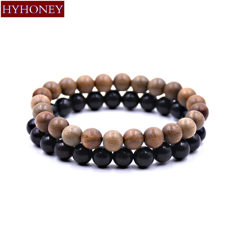 HYHONEY 8 мм бусины из натурального дерева сандаловое дерево молитвенный женский