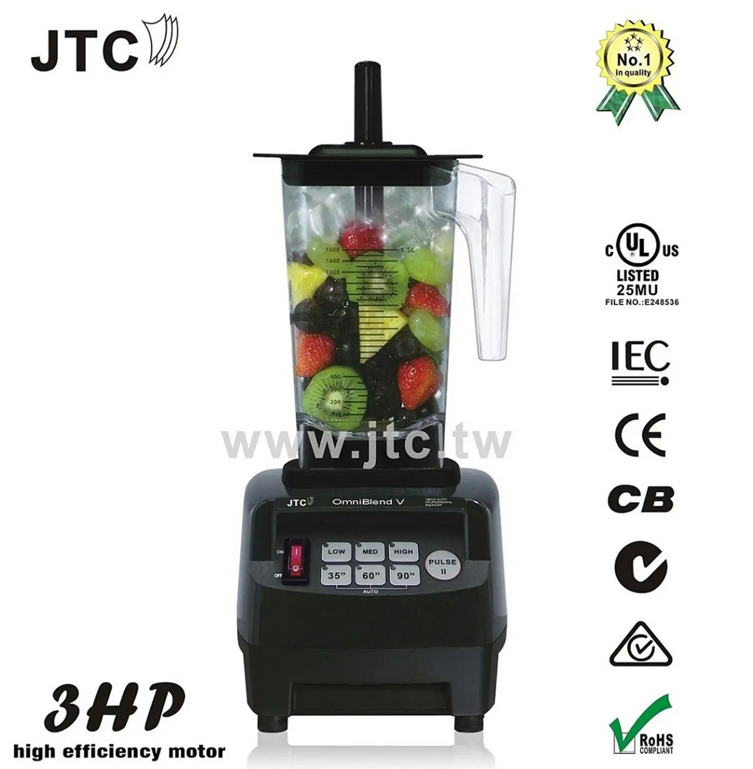 JTC коммерческий блендер с PC jar кухонный помощник, модель: TM-800A, черный, гарантия, нет. 1 качество в мире - Цвет: Black