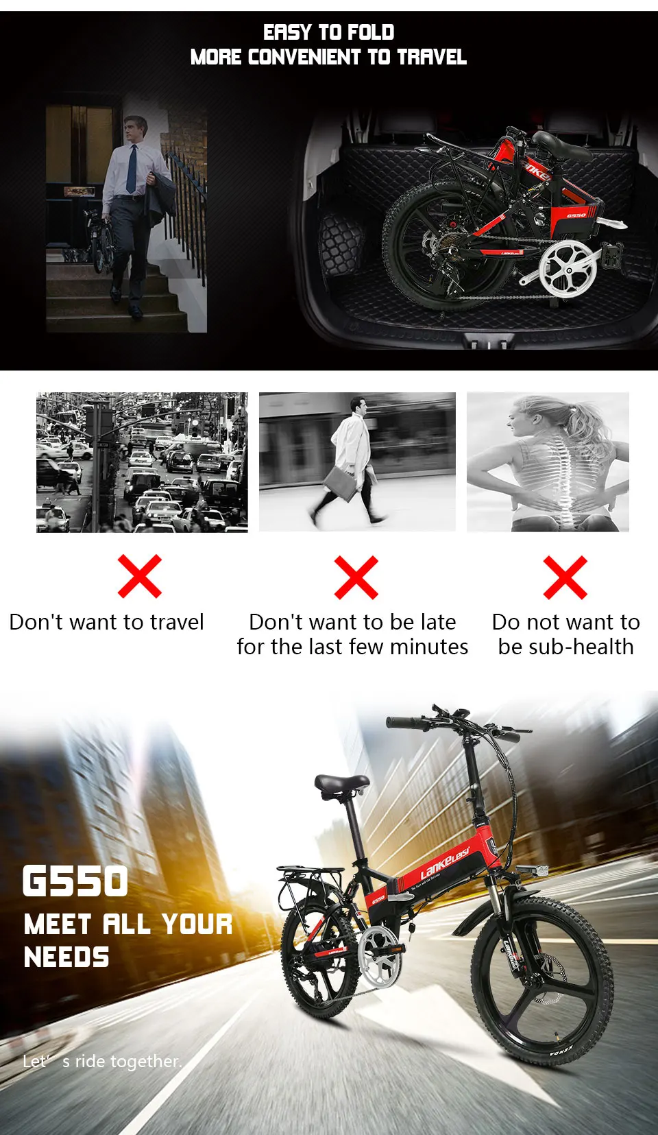 Cyrusher G550 Электрический складной велосипед 240 Вт 48 В 10AH полная подвеска 7s 5 Установка умный компьютер Электрический одометр складываемый электровелосипед
