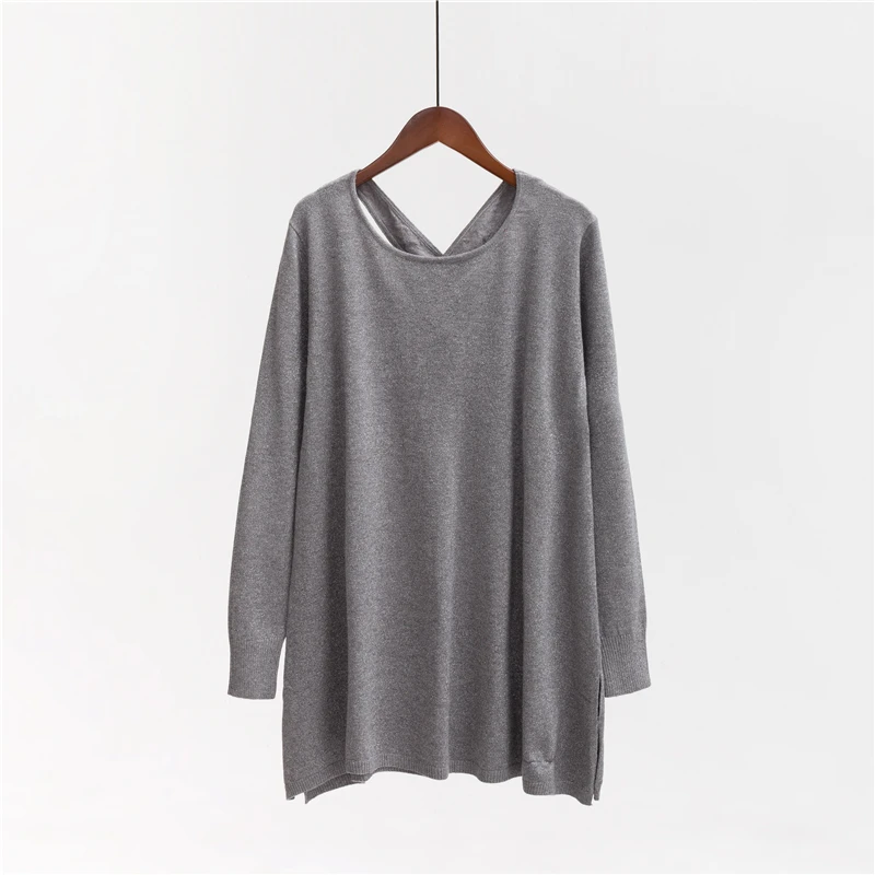 Marwin Autumn Winter Criss-Cross Women Knitted Sweater O-Neck Solid Casual Pullovers High Street Soft Warm | Женская одежда
