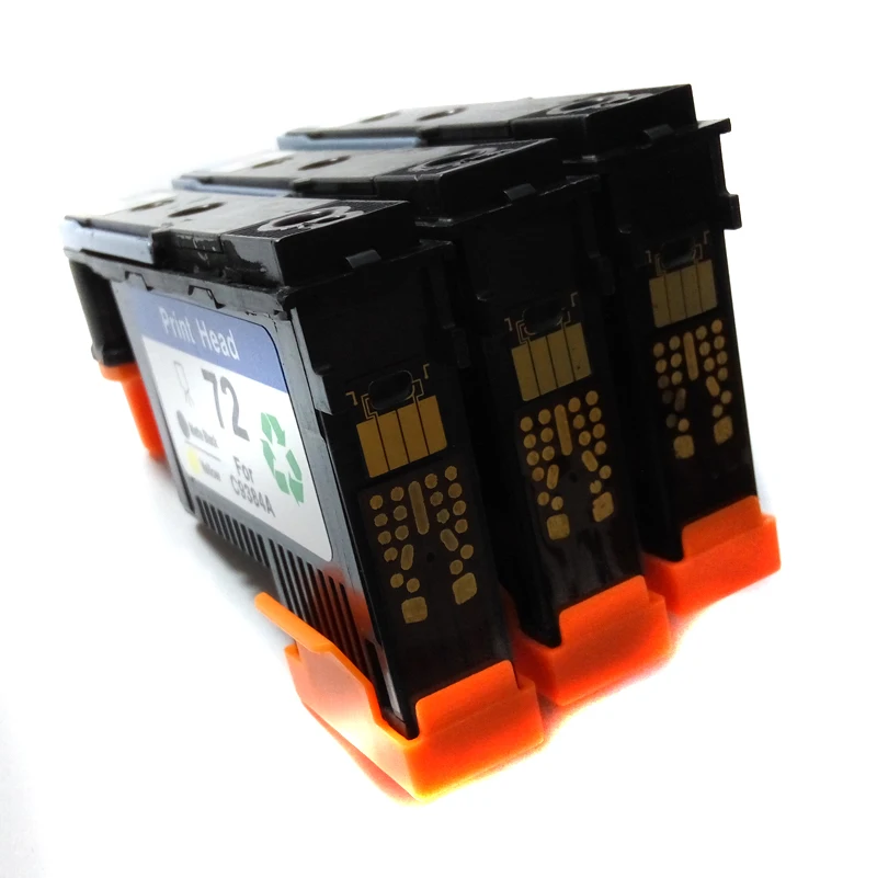 4 шт. печатающая головка совместимая с hp72 C9380A C9383A C9384A серая/черная