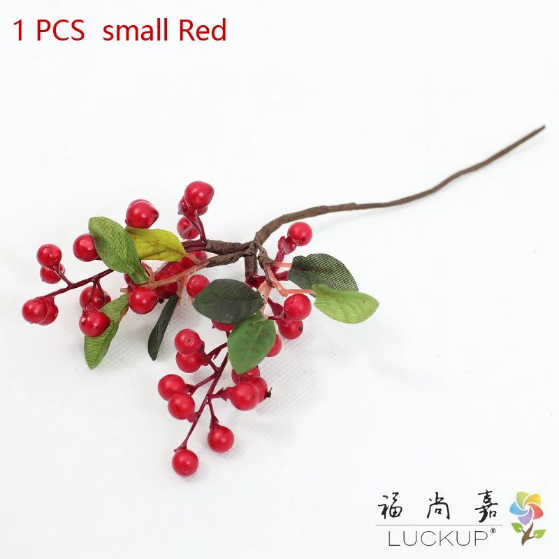 small Red 1 шт. красивый Искусственный Буш Берри букет пена цветок украшение дома F176 - Цвет: small Red