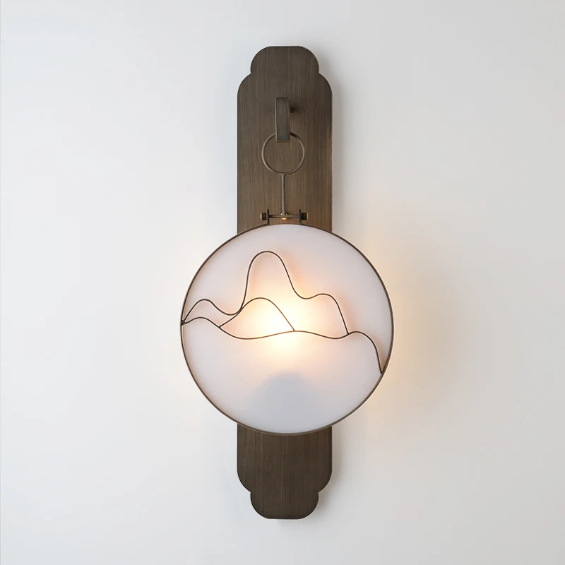 Новый современный простой светодиодный настенный светильник в китайском стиле