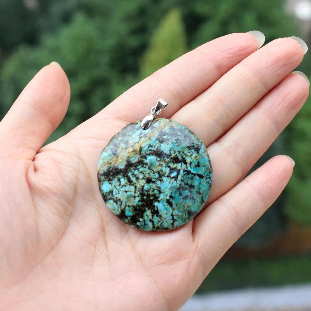 Оптовая AAA + 3 Тип Природных Африканских Turquoi Камень Неправильной Формы Кулон DIY Fit