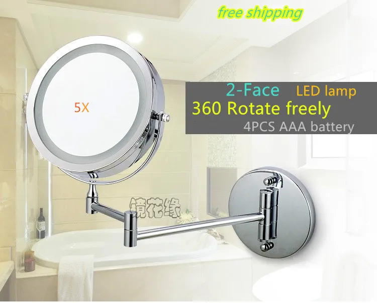 Зеркало для ванной 7 дюймов светодиодный Ной кронштейн со светодиодной