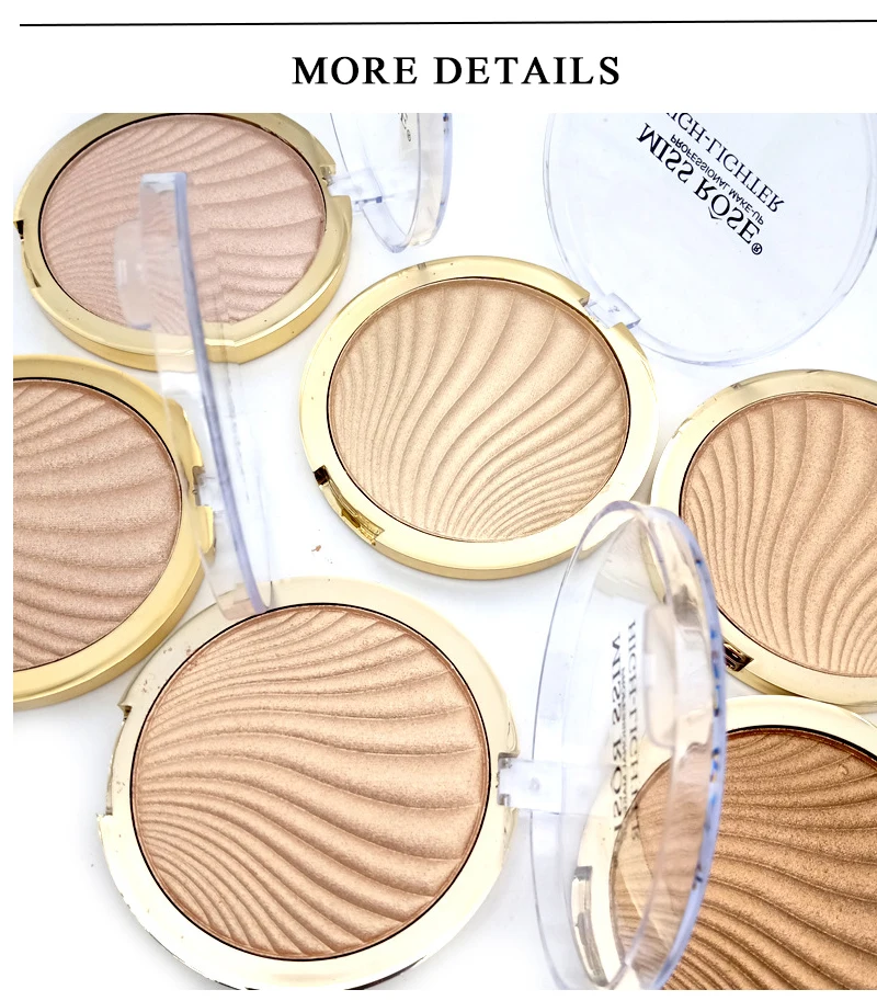 MISS ROSE блестящая Палитра для пудры база макияжа лица косметика бронзаторы