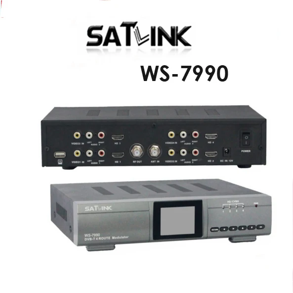 4-канальный модулятор SATLINK WS-7990 hd DVB-T MPEG4 1080P RF satlink ws 7990 | Электроника