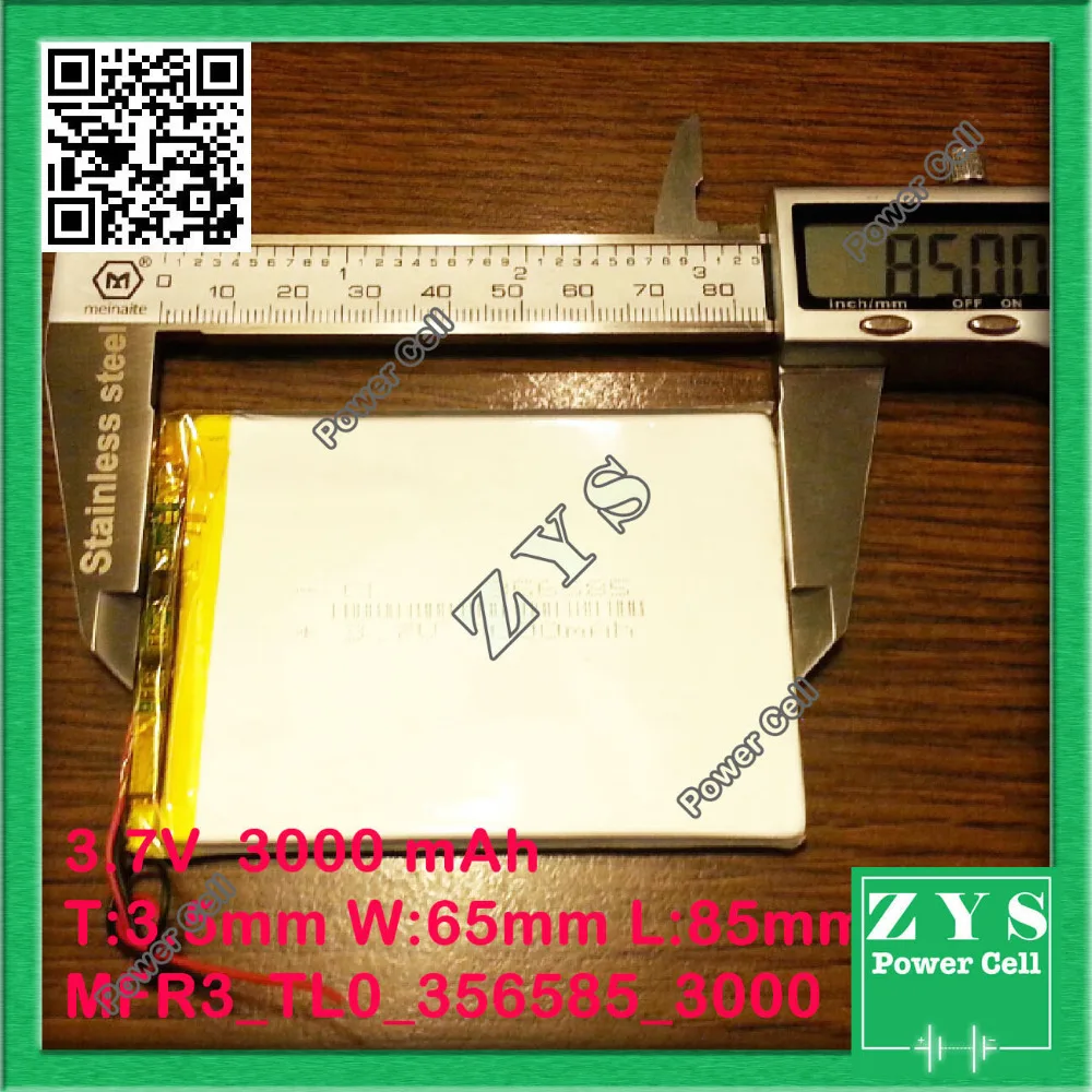1 шт. Литий-ионный аккумулятор 3 7 в 3000 мАч перезаряжаемый размер: x 85 мм | Компьютеры