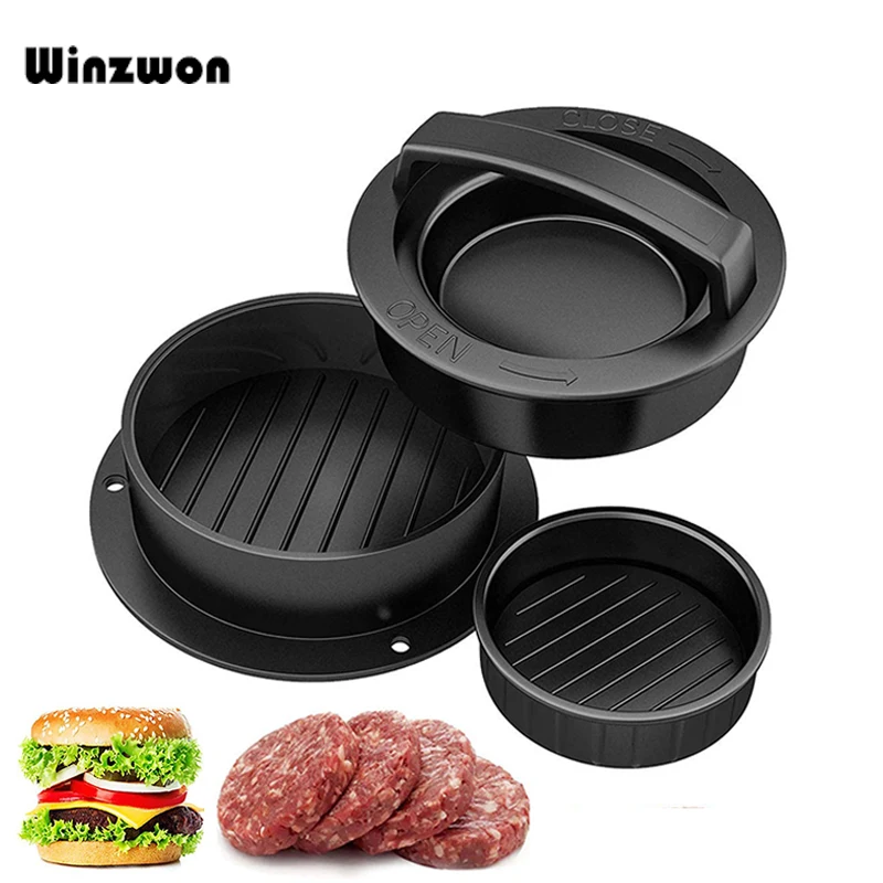 5 шт./компл. антипригарный круглый пресс для мяса гамбургеров пластиковый