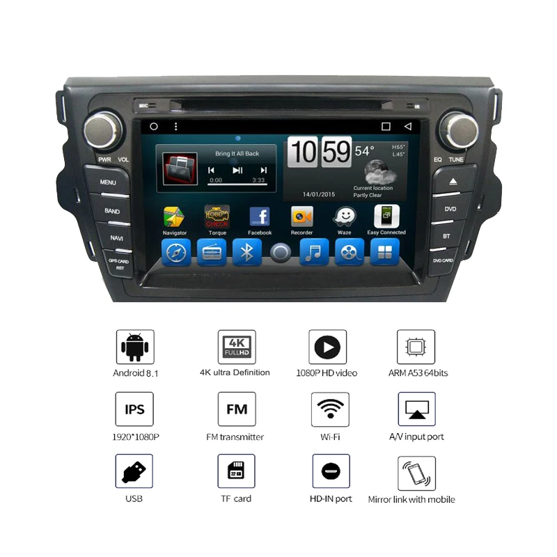 YAZH 32GB 1080*600 Автомобильная головная установка для Great Wall C30 Aftermarket gps-навигация Android автомобильный стерео DVD CD плеер Авто радио