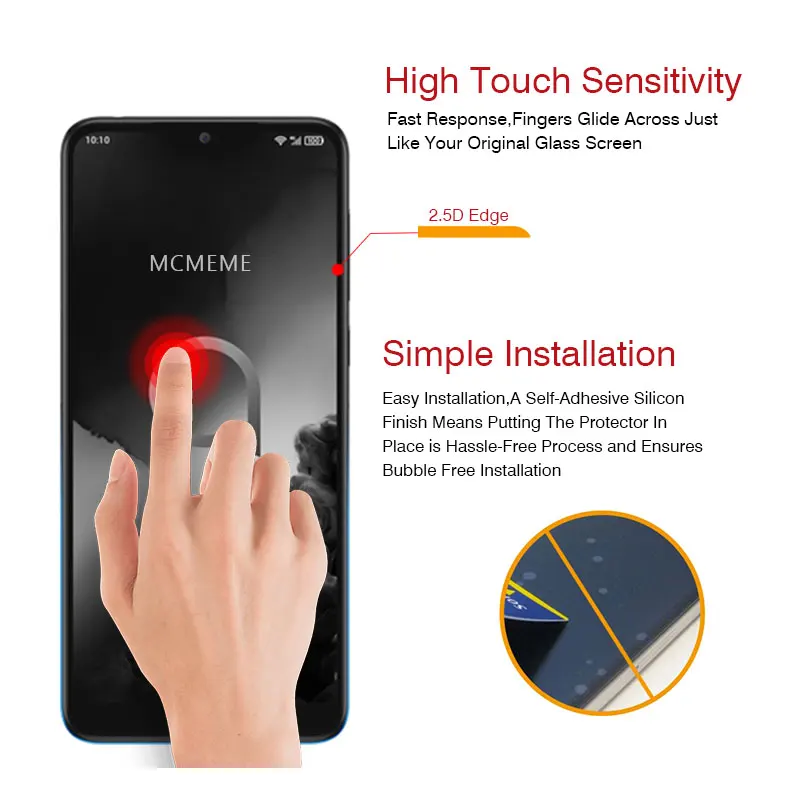 Для alcatel 3 (2019) 3L защитная пленка из закаленного стекла прозрачная для экрана
