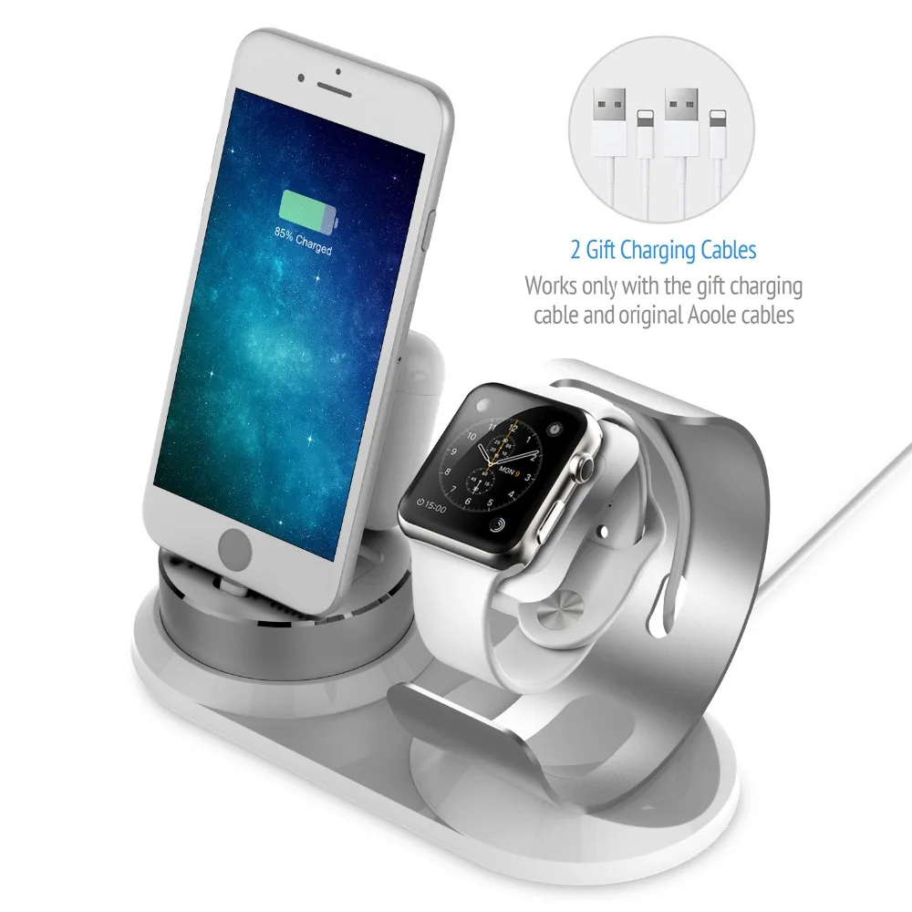 Для Apple Watch, версии 5 стенд, 3 в 1 для iphone зарядное устройство поддерживает зарядку база для iphone 11/11 Pro/X/XR/XS Max/7 Plus/8 телефон Настольный держатель