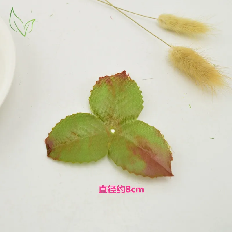 10 шт Мини зеленые рождественские листья искусственный цветок для свадебного