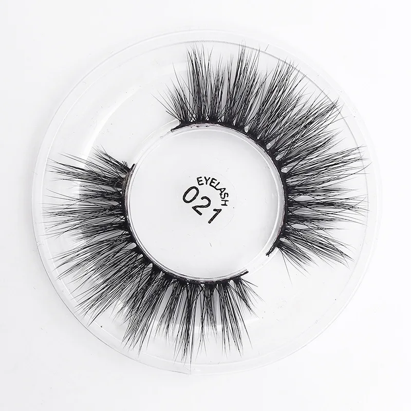 50pcs/lot 021 Natural Long Mink Eyelashes 3D False Eyelash Lashes Volume Soft Fake Eye Extension | Красота и здоровье