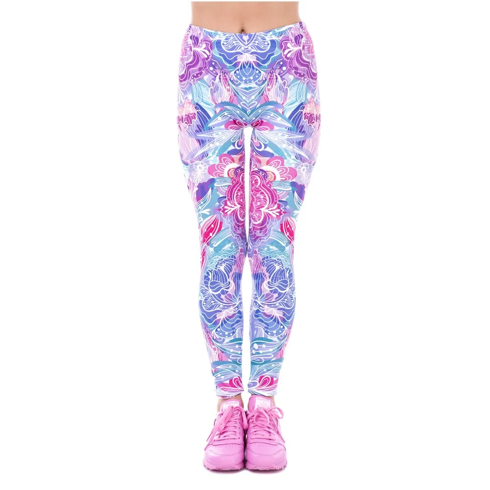 ZELLY Весна модные женские туфли Legins Экзотические Фиолетовый с цветочным принтом