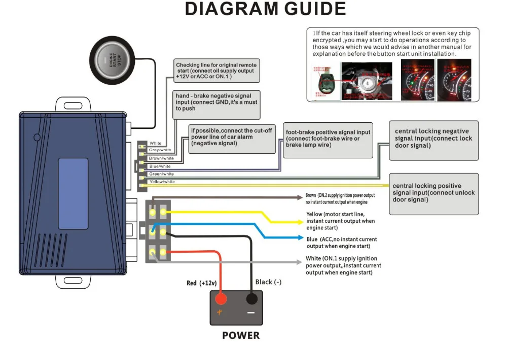 Intelligent keyless start system схема подключения на русском языке