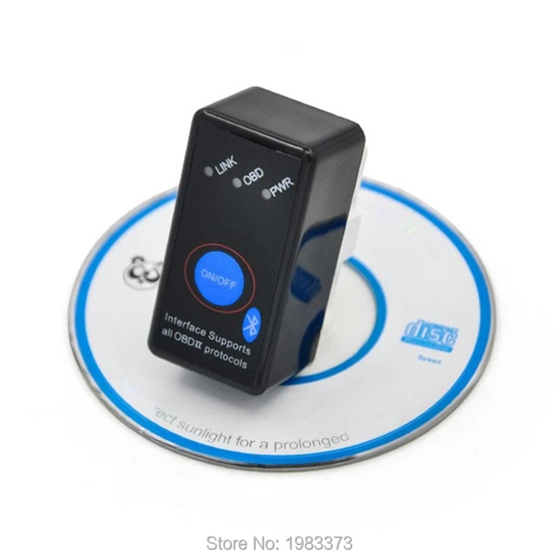 Автоматический сканер OBD2 ELM327 V1.5 с выключателем питания Супер Мини ELM 327 Bluetooth 25K80