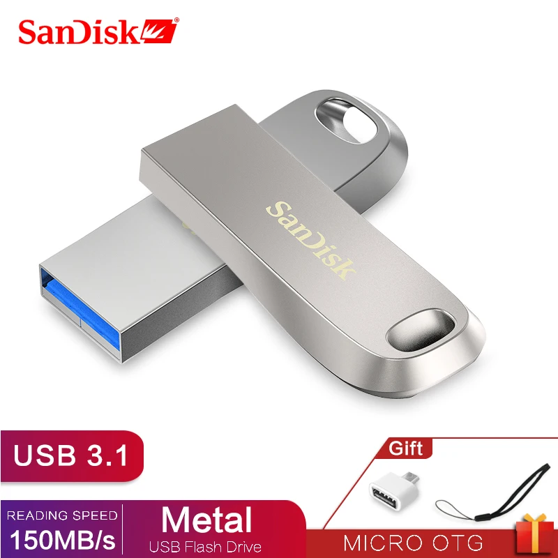 SanDisk CZ74 USB 3 1 PenDrive 256 ГБ 128 Гб 64 до 150 Мб 0 флэш накопитель 32 16 металлический U диск|USB