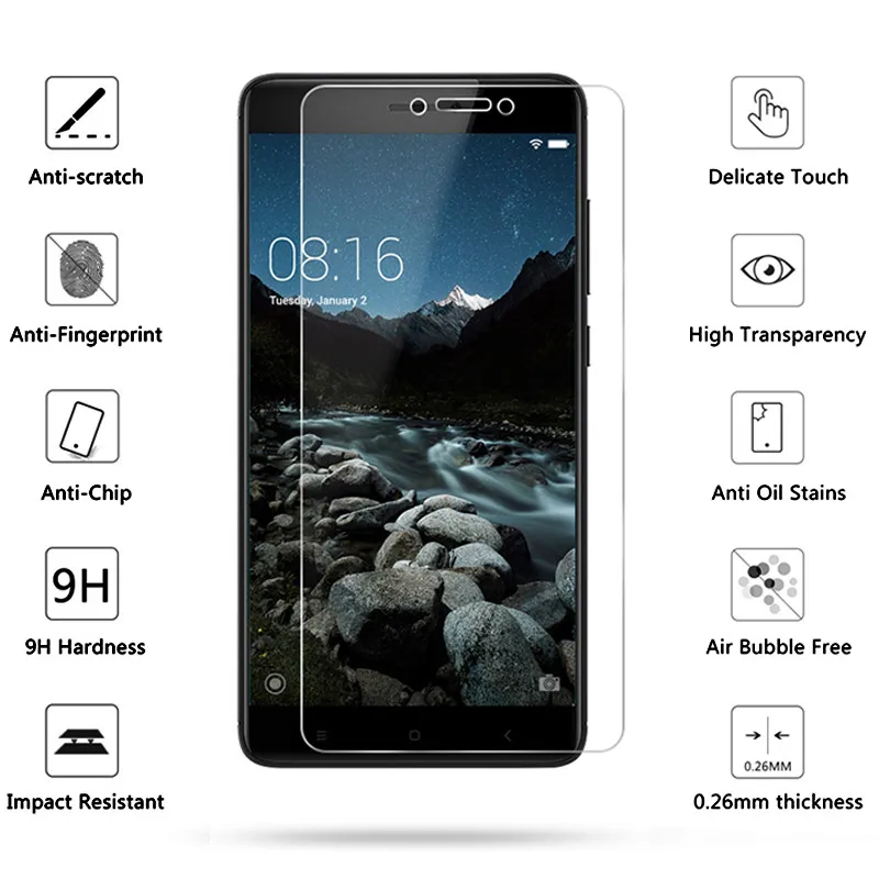 Защитное стекло wangcangli для xiaomi redmi note 5a закаленное премиум класса Xiaomi 5 plus pro 3 prime