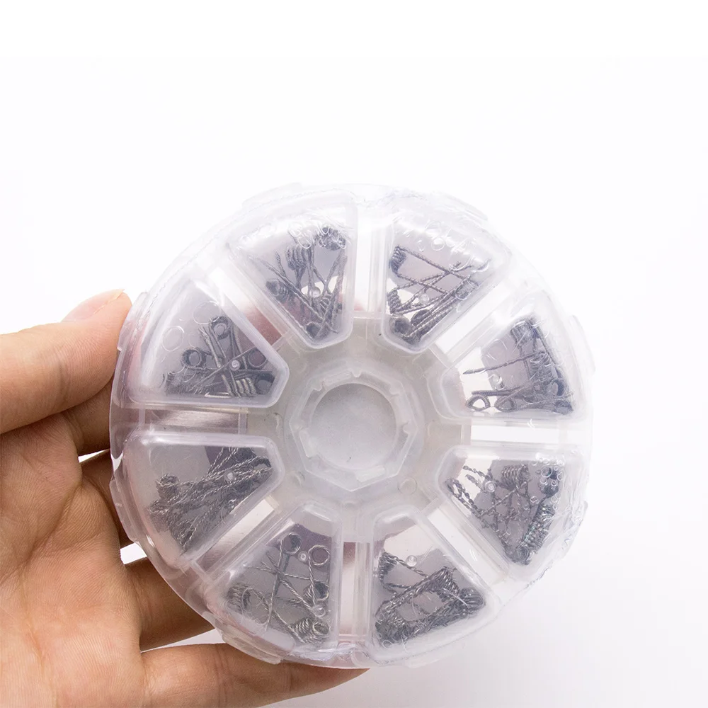 8 в 1 Катушка Volcanee Alien Клэптон Тигр Hive Quad Flat Twisted Fused Coil для электронной сигареты