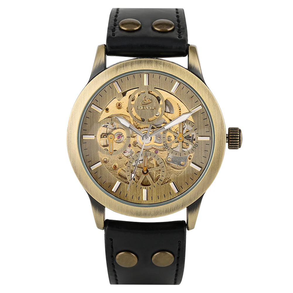 

Men's Watch Automatic-self-winding Mechanical Wristwatch Luminous Function Leather Strap