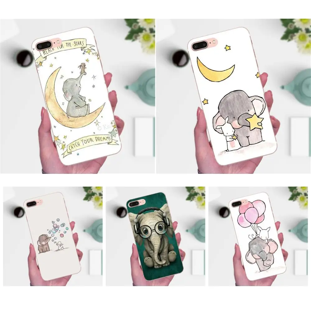 Для Galaxy J1 J2 J3 J330 J4 J5 J6 J7 J730 J8 2015 2016 2017 2018 mini Pro Мягкий ТПУ живой телефон любовь слон
