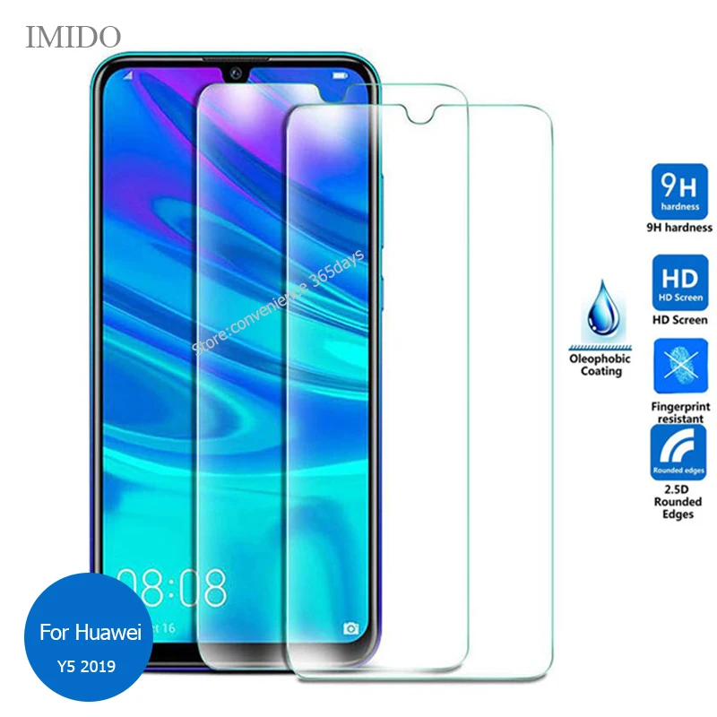 Защитное стекло закаленное 9 h для Huawei Y5 2019 защитная пленка Y 5 AMN LX1 LX2 LX3 LX9 Honor 8S 2