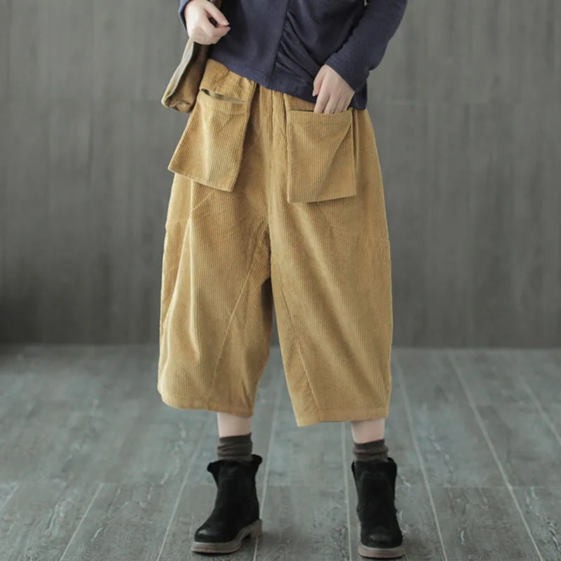 Бестселлер шаровары 2019 модные повседневные брюки с эластичным поясом женские