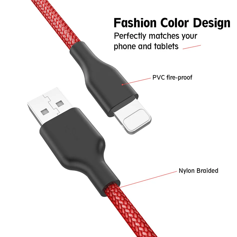 ROCK USB кабель для iphone type-C кабель Micro USB кабель для samsung Xiaomi LG кабель для быстрой зарядки для iphone X 8 7 Microusb Usb-C