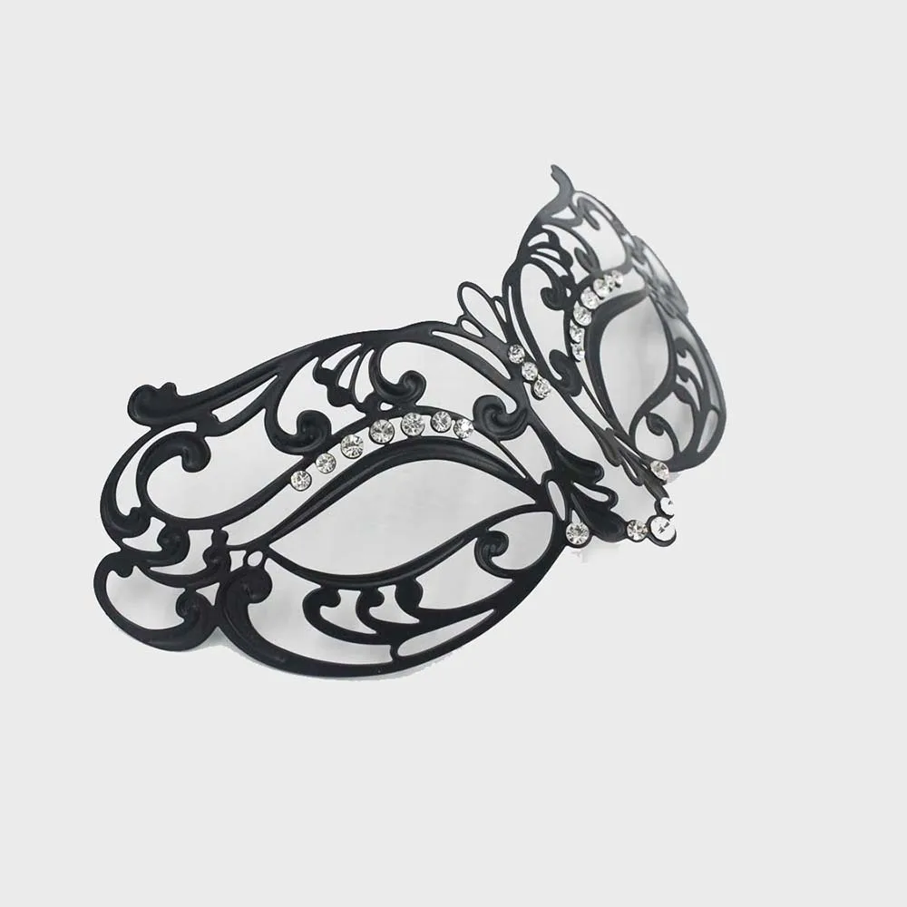 Phantom черная прозрачная Бриллиантовая металлическая Фотолюминесцентная маска
