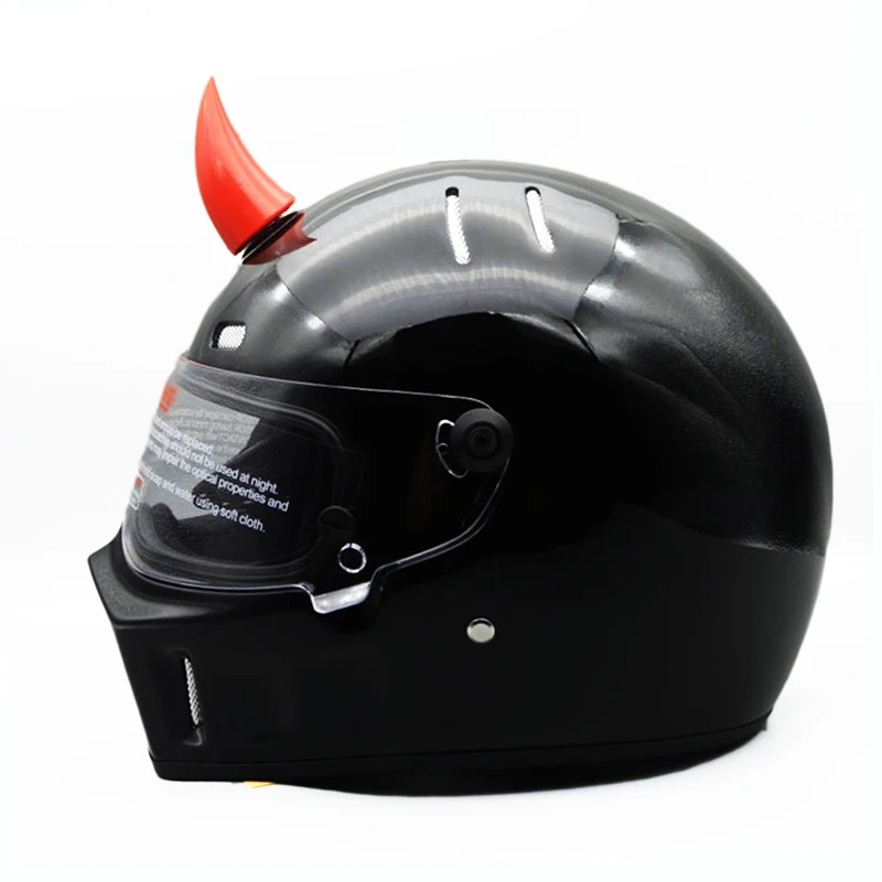 Одна пара мотоциклетный шлем в стиле панк|helmet horns|motorbike helmetfull face motorbike helmet |
