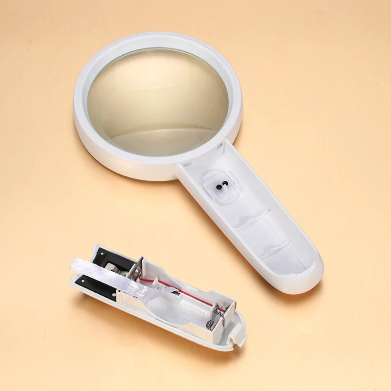 Новинка 2019 2 LED Light 5X Лупа для чтения увеличительное стекло ювелирные изделия в