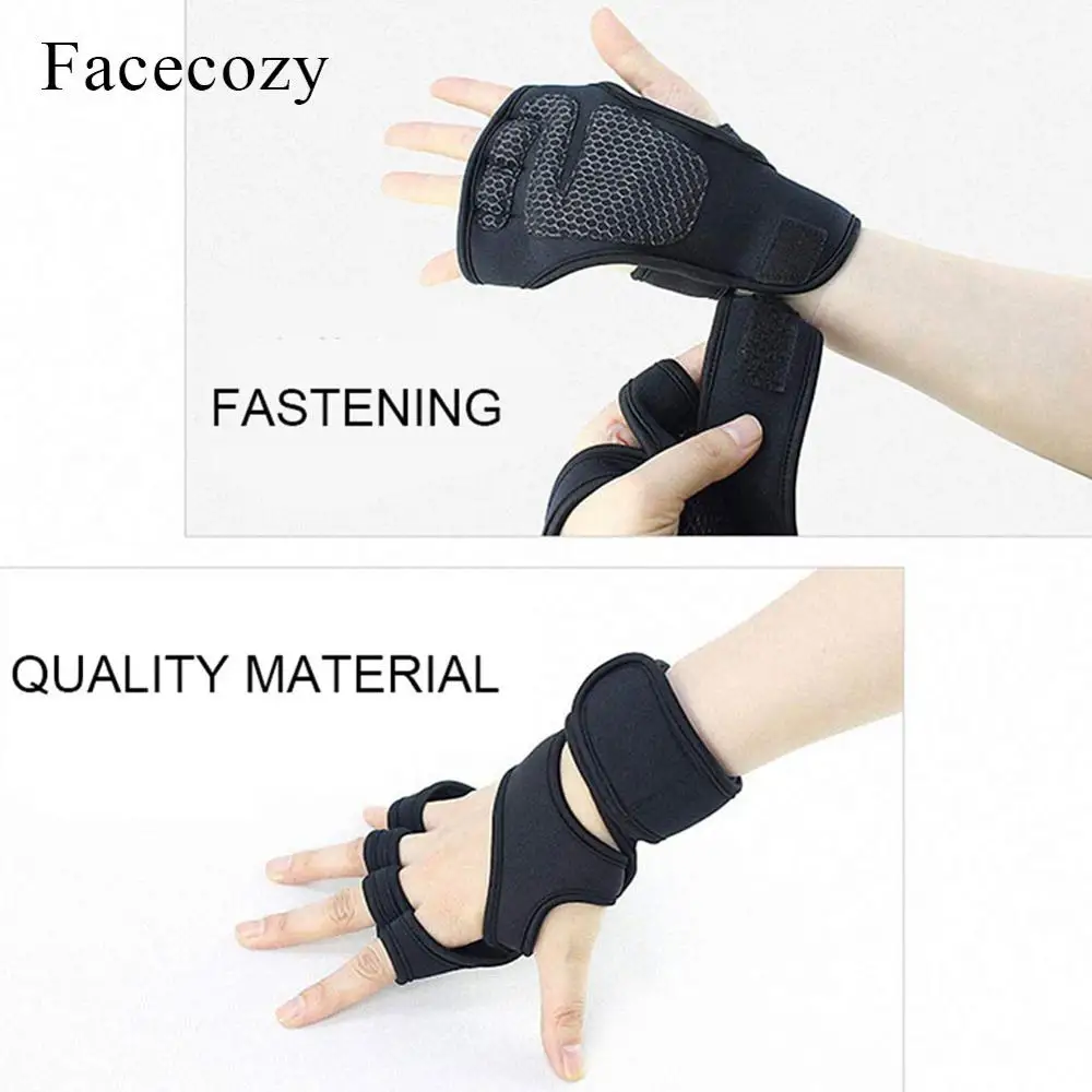 Facecozy перчатки для тренажерного зала с подшипником Нескользящие бодибилдинга