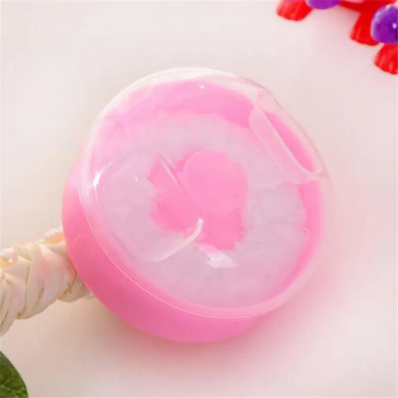 High Quality Cute Baby Face And Body Powder Powder Puff Powder Talcum PP Box 1 Pieces Pink 2020 Hot Sale images - 6