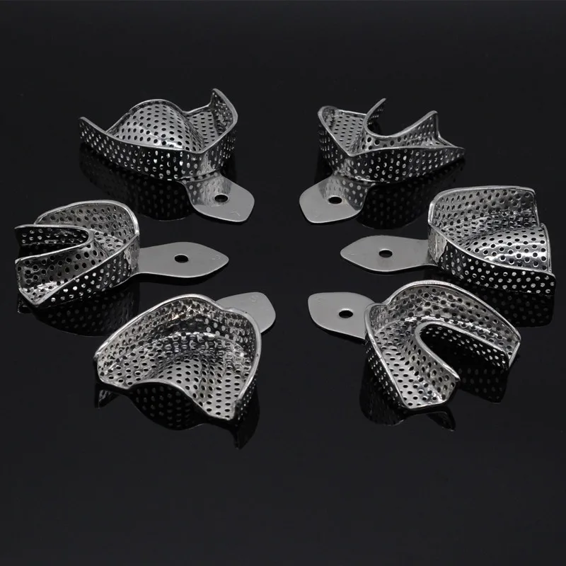 

Dental Lab Equipment L/M/S Size Upper Lower Stainless Steel Impression Trays