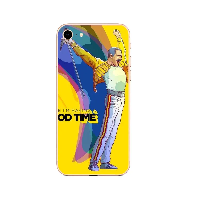 Freddie Mercury Rainha Band Qualidade Роскошный чехол для телефона iPhone 8 7 6 5 4 Plus X XS max 11 11PROMAX матовый