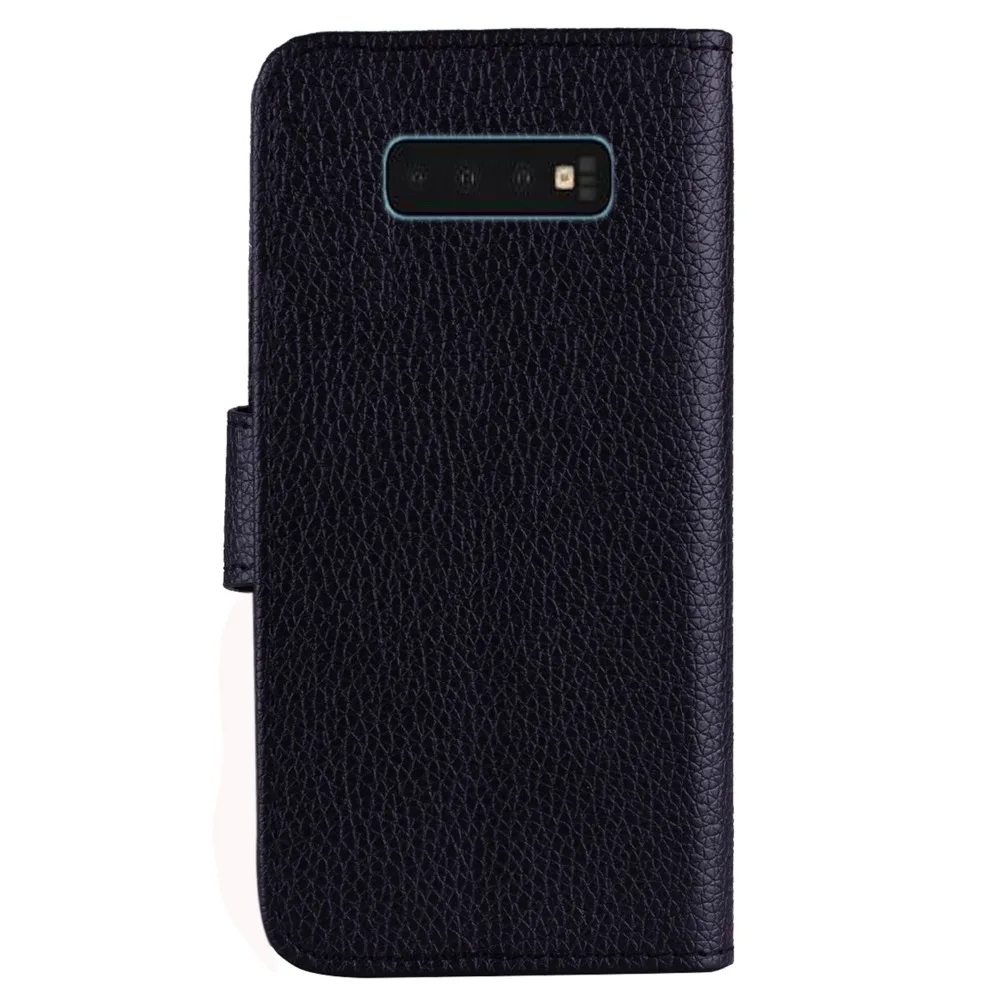 Личи Pattern кошелек чехол для телефона из искусственной кожи samsung Galaxy S10 S10e плюс флип