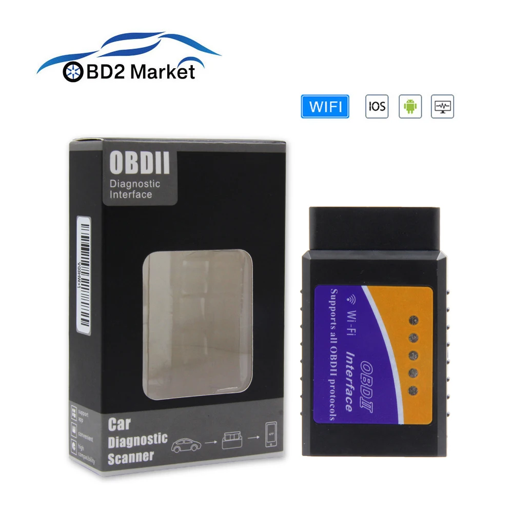 Автомобильный диагностический сканер ELM327 elm 327 для IOS WIFI Интерфейс V1.5 OBD2 OBD