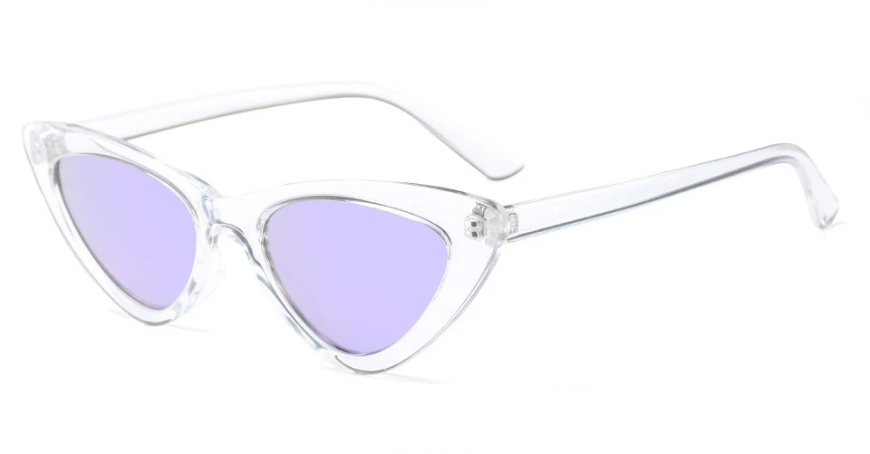 purple Kachawoo милые сексуальные ретро солнцезащитные очки кошачий глаз женские красные белые черные солнцезащитные очки для женщин подарок uv400 - Цвет линз: purple