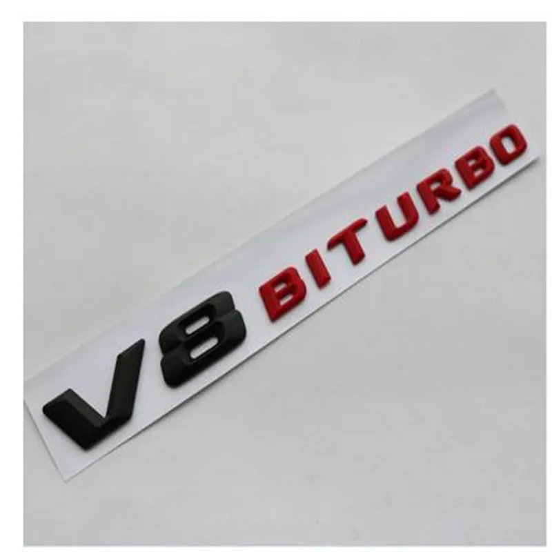 10 шт. новый автомобильный Стайлинг V8 Biturbo V8Biturbo черный красный серебряный значок
