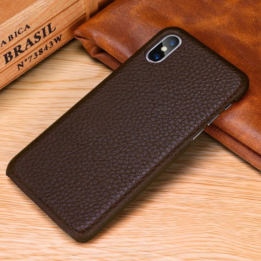Роскошный чехол из натуральной кожи с узором Личи для iPhone XS Max, тонкий чехол для телефона, чехол s для iPhone 11 Pro XS XR 7 8 Funda