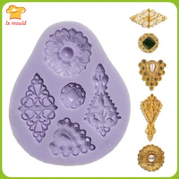 fondant silicone mold dry pace retro rich charm jewelry collection
