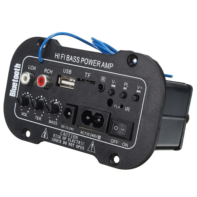30 Вт усилитель доска Аудио bluetooth Amplificador USB dac FM радио TF плеер сабвуфер DIY усилители для мотоцикла автомобиля дома